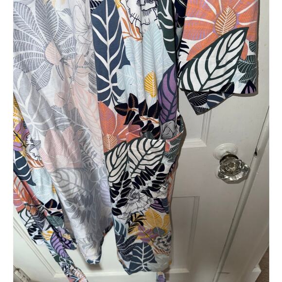 New Vera Bradley Palm Floral Knit Robe S/M - Picture 4 of 7